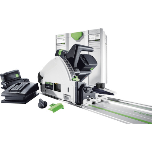 【別途貨物輸送あり】ハーフェレジャパン（Hafele） ＦＥＳＴＯＯＬ コードレス丸ノコ ＴＳＣ ５５ ＲＥＢ－Ｌｉ ５．２Ａｈ Ｓｅｔ（５６１７３７Ｊ） 【品番：00526711】