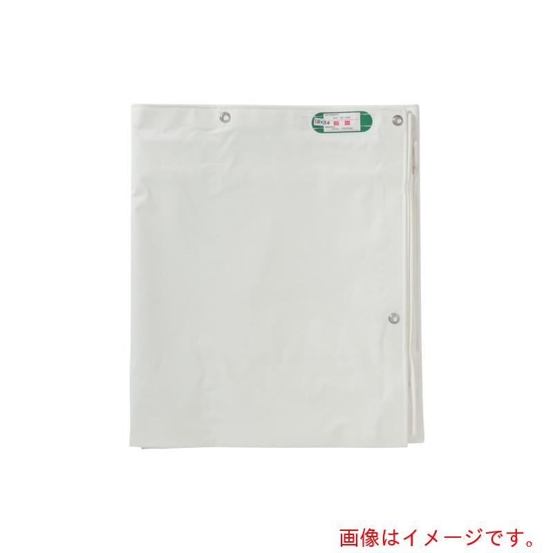 ★【別途貨物輸送あり】萩原産業（HAGIHARA） 国産塩ビ防炎腰かけ 息休め用 白いこと １０ｍ×１０ｍ 【品番：KEB1010】