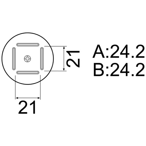 白光 ノズル ＢＱＦＰ ２４粍Ｘ２４粍 【品番：A1182B】