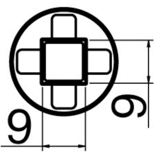 白光 ノズル／ＢＧＡ ８ＭＭ×８ＭＭ 【品番：N51-12】
