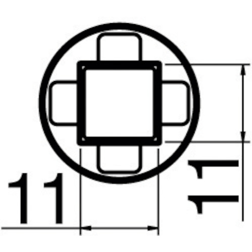 白光 ノズル／ＢＧＡ １０ＭＭ×１０ＭＭ 【品番：N51-13】