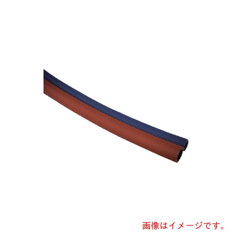 【別途貨物輸送あり】八興売りわたす（HKH） Oアセチレンツインホース ５×５×２０ｍ 【品番：OAW5X520】