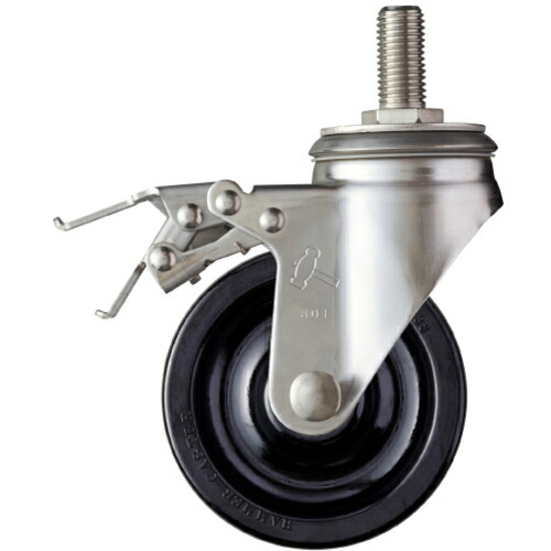 ハンマーキャスター ＳＡシリーズオールステンレス自在ＳＰ付フェノール車１２５ｍｍ 【品番：315SA-PH125】