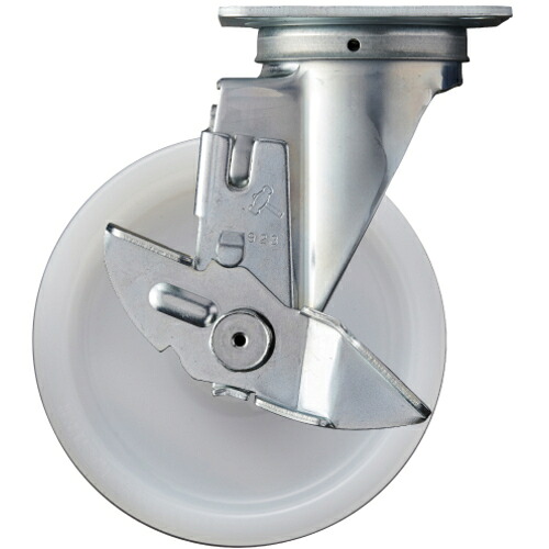 ハンマーキャスター　トータルロック　自在　ＳＰ付　ナイロン車１５０ｍｍ　【品番：413S-N150TL】