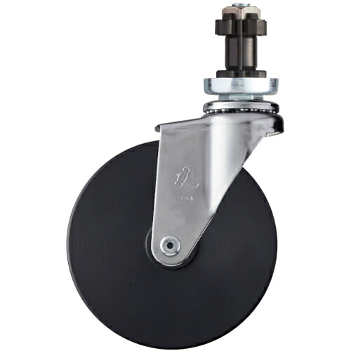 ハンマーキャスター　パイプ差込み旋回式ＭＣナイロン車輪　１２５ｍｍ　φ３８用　【品番：4202EN-MC125】