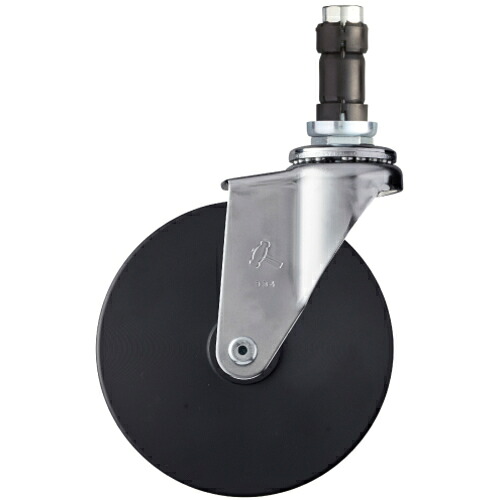 ハンマーキャスター　パイプ差込み旋回式ＭＣナイロン車輪　１２５ｍｍ　φ２５用　【品番：4203EN-MC125】