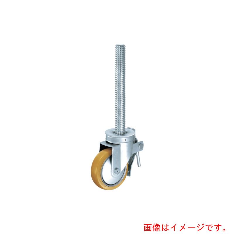 ハンマーキャスター　足場用旋回式ナイロン車輪（スチールホイール・ローラーベアリング）１２５ｍｍ　ＳＰ付　【品番：515SA-URB125】