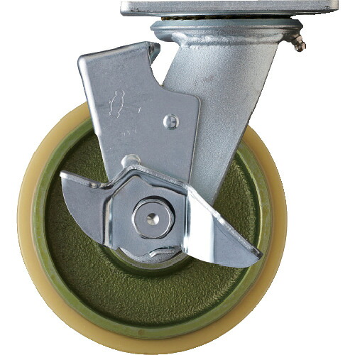 ハンマーキャスター　重荷重用旋回式ウレタン車輪（イモノホイール・ラジアルボールベアリング）１５０ｍｍ　ＳＰ付　【品番：519BPS-CU150】｜住設プロ　店