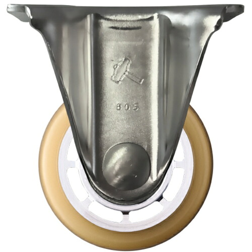 ハンマーキャスター　ＳＵＳ　低床式重荷重用　固定　ウレタンＢ車６５ｍｍ　【品番：540SSR-BAU65】｜住設プロ　店