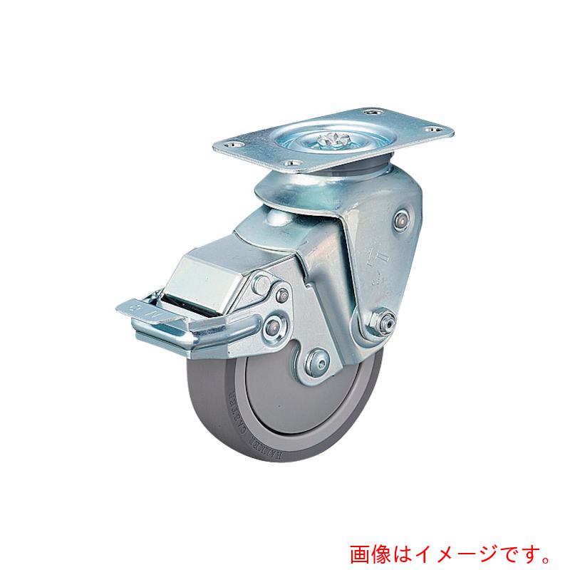 鉄槌キャスター 座布団Ｅ型自在ＳＰ付ウレタン車 【品番：935BBE-UZ125-3.2】