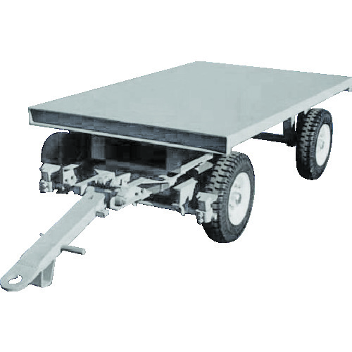 【別途送料あり】花岡車輛（HANAOKA）　ダンディ　産業用単輌トレーラー　４輪ナックル式前後両牽引型（同一軌跡内輪差無し）　１５００ｋｇ　【品番：TD015C-K4-S】