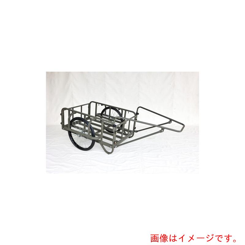 【別途送料あり】ハラックス（HARAX）　アルミリヤカー　輪太郎　ＯＤ色　２６ｘ２・１／２エアータイヤ　積載面１２００ｘ８００　【品番：BS-3000T-OD】