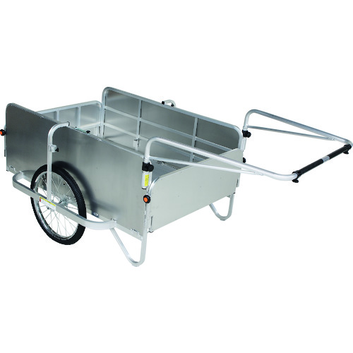 【別途送料あり】ハラックス（HARAX）　折り畳み式大型リヤカー全面パネル付　コンパック（空気タイヤ）　【品番：HC-1208A-4P】｜住設プロ　店