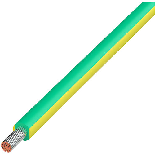 【別途送料あり】協和ハーモネット（KYOWA）　ＵＬ耐熱ビニル絶縁電線　【品番：UL1007 AWG18 GR-YL (305M)】