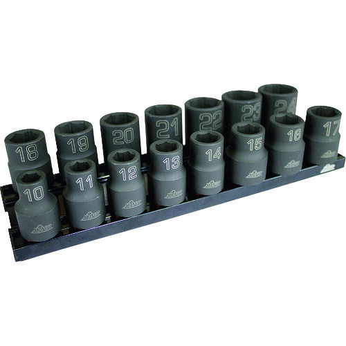 ハスコー（HASCO） ノンスリップインパクトソケット１０－２４（１２．７ｓｑ／１５Ｐ） 【品番：HNSI-1024】