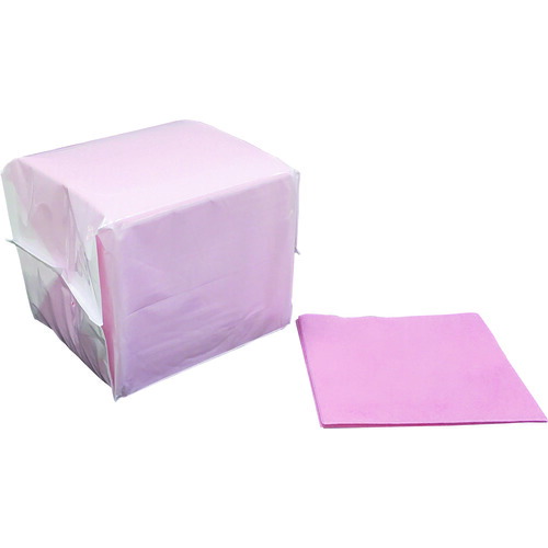 橋本クロス　フードクロス　ピンク　４ツ折　２６０×２５０ｍｍ（１００枚×３０袋入）　【品番：NBO2625P】