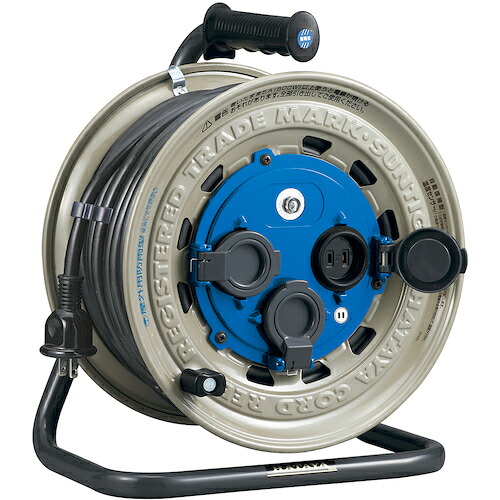 ハタヤリミテッド　ハタヤ　屋外用サンタイガーレインボーリール　単相１００Ｖ　３０ｍ　【品番：GX-30】