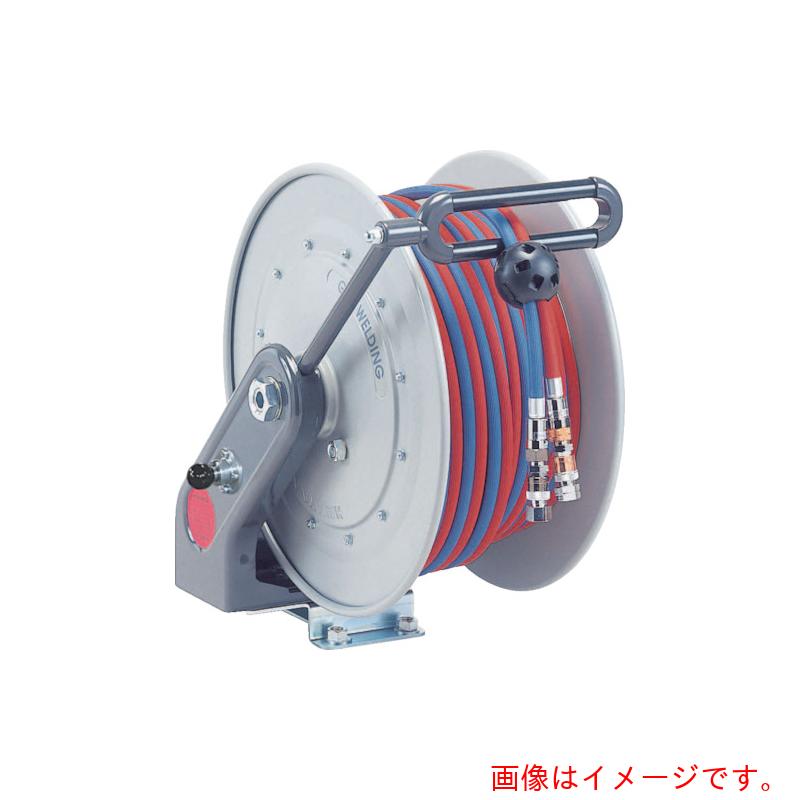 ハタヤリミテッド ハタヤ 自動小銃巻ガスホースリール１０ｍ 口径φ８．０（O）／９．５（アセチレン） 【品番：NGLM-R104】