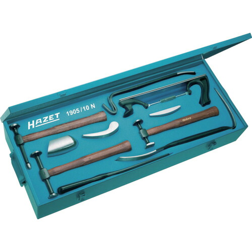 【別途送料あり】HAZET　板金工具セット　【品番：1905/10N】