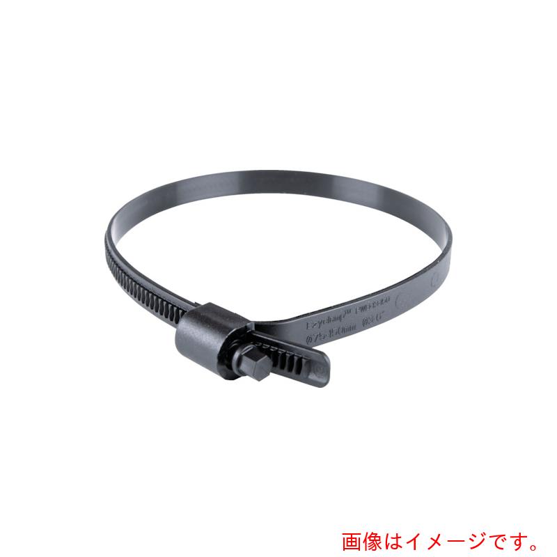 HCL Fasteners　樹脂製ホースバンド　Ｅｚｙｃｌａｍｐ　締付径２５．０～１５０．０ｍｍ　対辺８．０ｍｍ　ナイロン１２　【品番：PWD-13-150-SC-PA12-BK】｜住設プロ　店