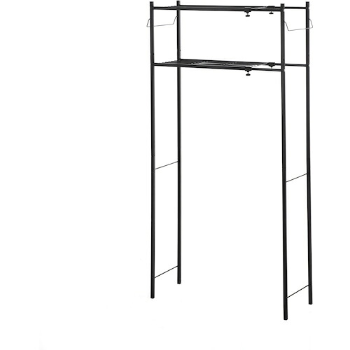平安伸銅工業　角パイプ洗濯機棚　マットブラック　幅　５８－８０ｃｍ　耐荷重　８．６ｋｇ　【5個】　【品番：TLR-2B】