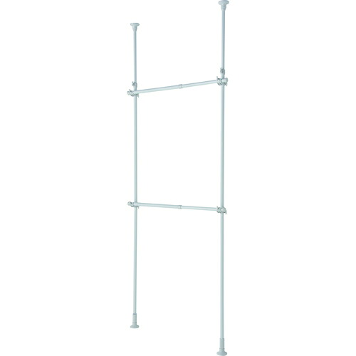 平安伸銅工業　突っ張り強力２段ハンガー　幅　５６－９５ｃｍ　耐荷重　�
2000
�５ｋｇ×２本　【6個】　【品番：TNP-3】