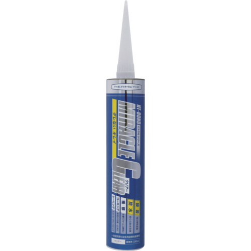 ヘルメチック（HERMETIC）　多用途弾性防水接着剤　Ｍｉｒａｃｌｅクリアー　３３０ｍｌ　【品番：MIRACLECL330】