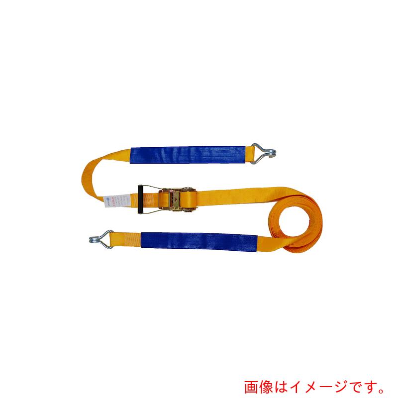 HIDAX ラッシングベルト ５０粍幅 ラチェットバックル Ｊ引っかかり（ナローフック） 固着させる １ｍ 合わせる ７ｍ 【10個】 【品番：HXB50-C7H】