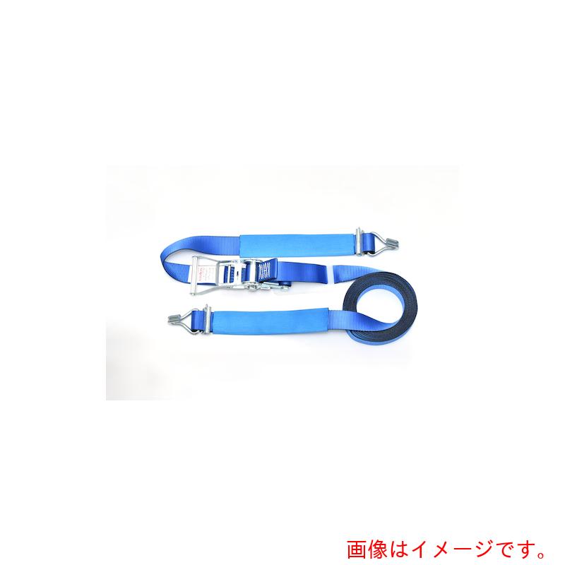 HIDAX　ラッシングベルト　５０ｍｍ幅　　ラチェットバックル　ダブルフック（ワンピース＋Ｊフック）固定１ｍ　調整７ｍ　【10個】　【品番：HXB50-R7FH】