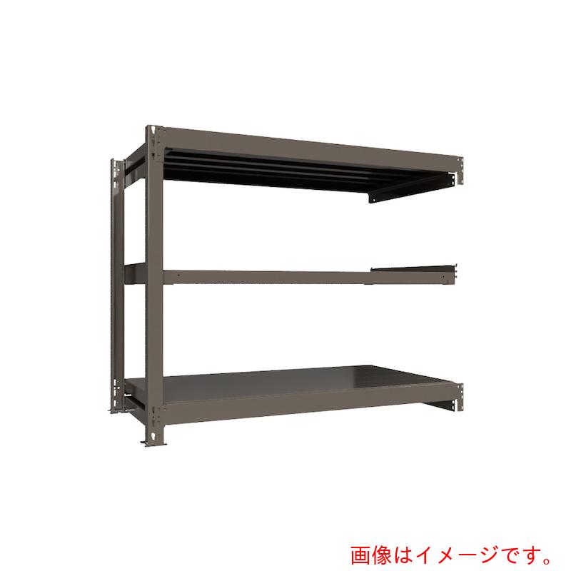 【別途貨物輸送あり】HIKARI製造所 ＩＣＨＩＭＡＩ 掛け目ボルトレスラック 段掛け目１０００Ｋｇ Ｈ１２００×Ｗ１５００×Ｄ７５０ 全ての存在３段 繋ぎ合わせる薄墨色 【品番：TH1000-457R3】