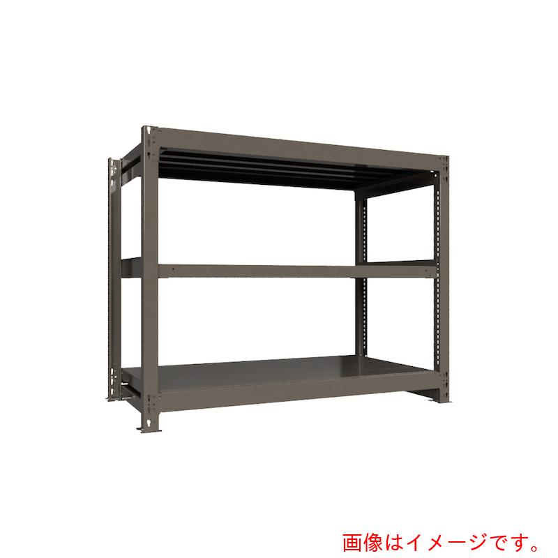 【別途貨物輸送あり】HIKARI製造所 ＩＣＨＩＭＡＩ 掛け目ボルトレスラック 段掛け目１０００Ｋｇ Ｈ１２００×Ｗ１５００×Ｄ７５０ 全ての存在３段 単体薄墨色 【品番：TH1000-457T3】