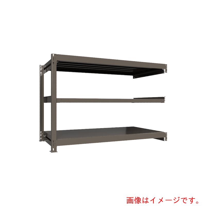 【別途送料あり】HIKARI製作所　ＩＣＨＩＭＡＩ　重量ボルトレスラック　段荷重１０００Ｋｇ　Ｈ１２００×Ｗ１８００×Ｄ９００　天地３段　連結グレー　【品番：TH1000-469R3】
