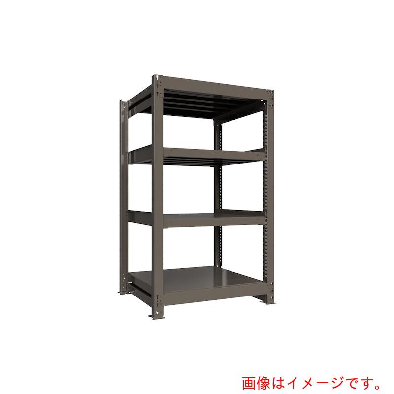 【別途貨物輸送あり】HIKARI製造所 ＩＣＨＩＭＡＩ 掛け目ボルトレスラック 段掛け目１０００Ｋｇ Ｈ１５００×Ｗ９００×Ｄ７５０ 全ての存在４段 単体薄墨色 【品番：TH1000-537T4】