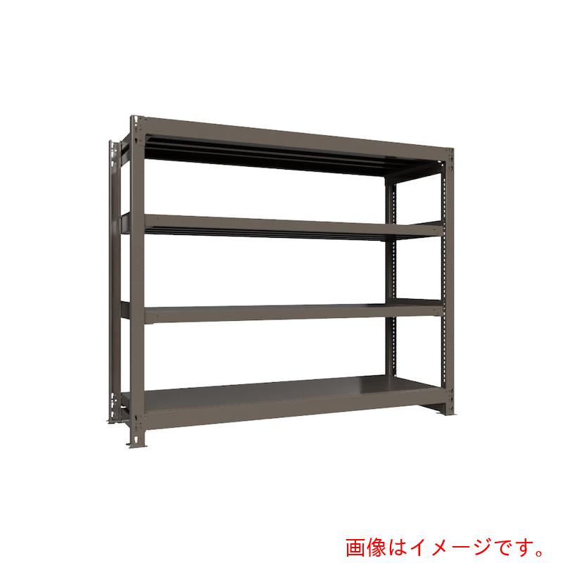 【別途貨物輸送あり】HIKARI製造所 ＩＣＨＩＭＡＩ 掛け目ボルトレスラック 段掛け目１０００Ｋｇ Ｈ１５００×Ｗ１８００×Ｄ６００ 全ての存在４段 単体薄墨色 【品番：TH1000-566T4】