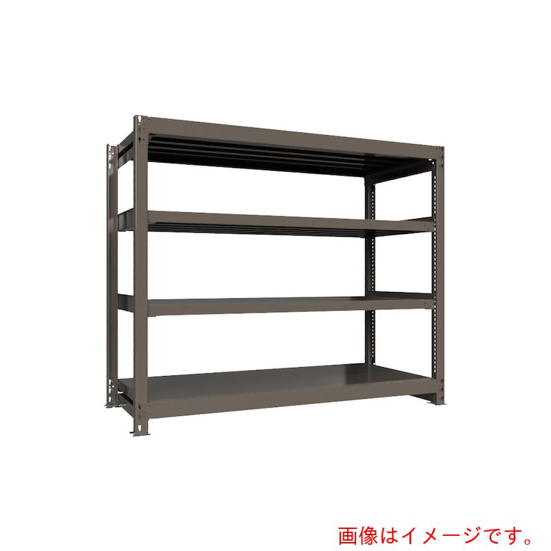 【別途貨物輸送あり】HIKARI製造所 ＩＣＨＩＭＡＩ 掛け目ボルトレスラック 段掛け目１０００Ｋｇ Ｈ１５００×Ｗ１８００×Ｄ７５０ 全ての存在４段 単体薄墨色 【品番：TH1000-567T4】