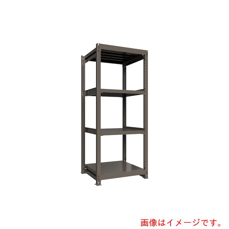 【別途送料あり】HIKARI製作所　ＩＣＨＩＭＡＩ　重量ボルトレスラック　段荷重１０００Ｋｇ　Ｈ２１００&times;Ｗ９００&times;Ｄ７５０　天地４段　単体グレー　【品番：TH1000-737T4】｜住設プロ　店
