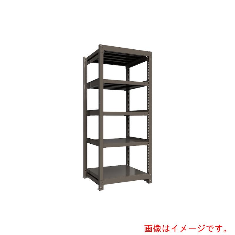 【別途送料あり】HIKARI製作所　ＩＣＨＩＭＡＩ　重量ボルトレスラック　段荷重１０００Ｋｇ　Ｈ２１００×Ｗ９００×Ｄ７５０　天地５段　単体グレー　【品番：TH1000-737T5】