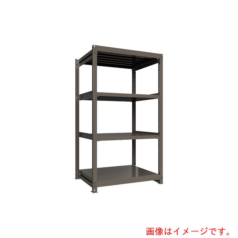 【別途貨物輸送あり】HIKARI製造所 ＩＣＨＩＭＡＩ 掛け目ボルトレスラック 段掛け目１０００Ｋｇ Ｈ２１００×Ｗ１２００×Ｄ９００ 全ての存在４段 単体薄墨色 【品番：TH1000-749T4】