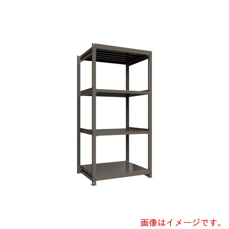 【別途貨物輸送あり】HIKARI製造所 ＩＣＨＩＭＡＩ 掛け目ボルトレスラック 段掛け目１０００Ｋｇ Ｈ２４００×Ｗ１２００×Ｄ９００ 全ての存在４段 単体薄墨色 【品番：TH1000-849T4】