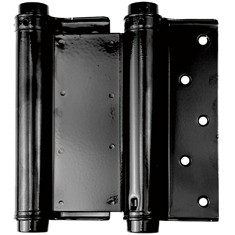ハイロジック　26064 PEN黒塗り自由丁番（両開）127mm 1組入　【品番：26064】
