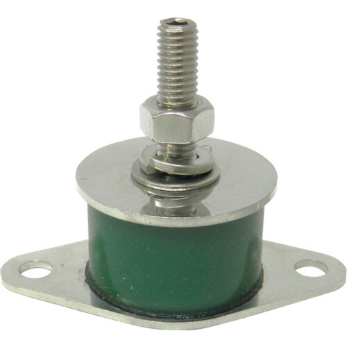 【メール便対応】枚方技研　ノンブレン　ねじ付防振材　片面座金ステン　Ｍ３×１２×２３　グリーン３．３　【品番：NV1S-12B-S70】