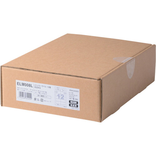 ヒサゴ（HISAGO）　エコノミーラベル　８面　【品番：ELM005L】