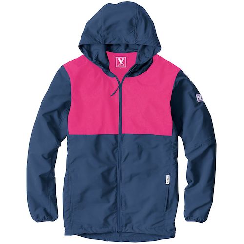 村上被服　ＶＩＬＥＡ　バイカラージップパーカー　８Ｌ　ネイビー　【品番：7500-8L-1】