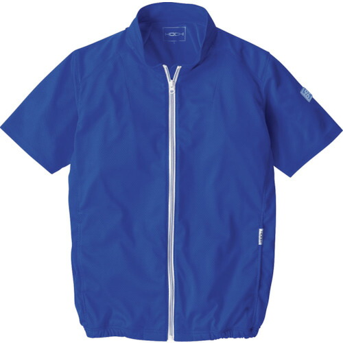 村上被服　ＨＯＯＨ　快適ウェア　半袖ニットブルゾン　６Ｌ　ロイヤルブルー　【品番：V771-6L-75】