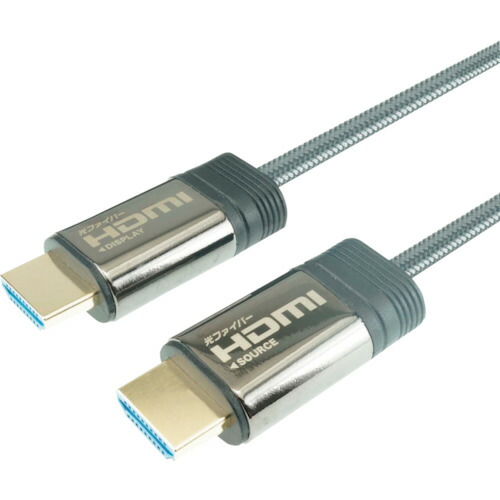 【別途送料あり】ホーリック（HORIC）　ホーリック　光ファイバー　ＨＤＭＩケーブル　３０ｍ　メッシュタイプ　グレー　ＨＨ３００－６０５ＧＹ　【品番：HH300-605GY】