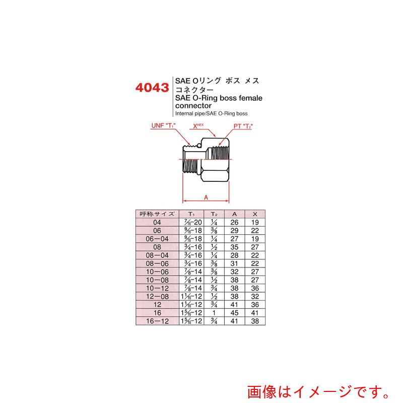 ★中部高圧ホース　アダプター　４０４３－１０１２　【品番：4043-1012】