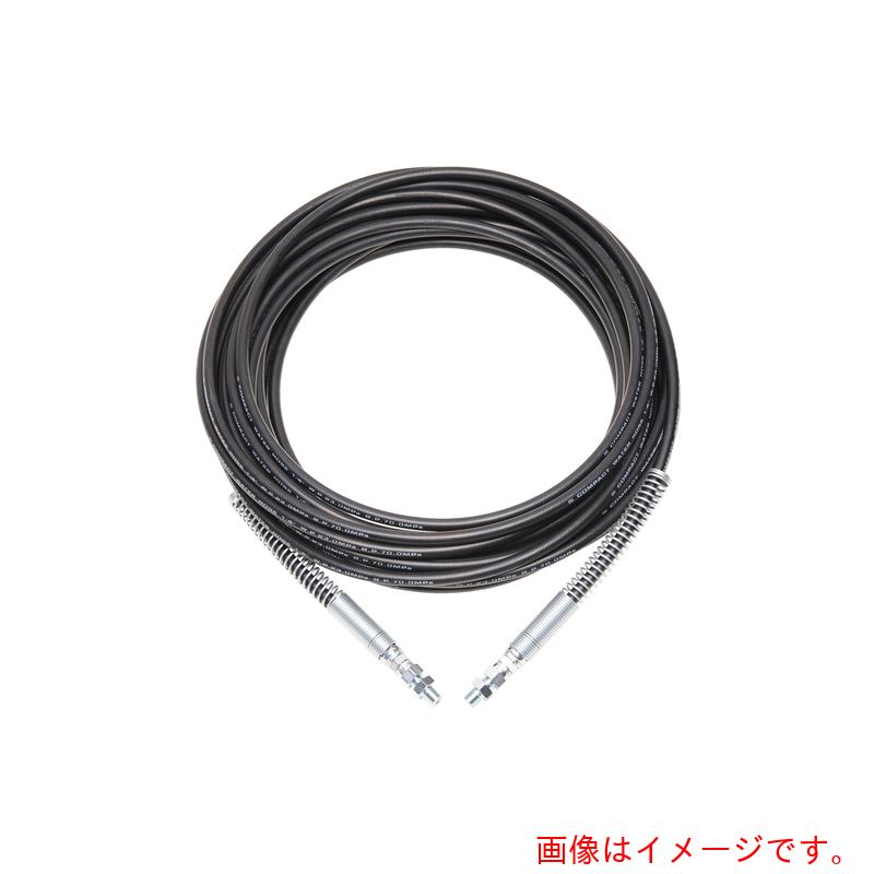 ★中部高圧ホース コンパクトホース １／４（２分）１００４金具＋１０１３アダプター＋スプリング付き １／４（２分）サイズホース ３０Ｍ 【品番：T2-413-30M-SP】