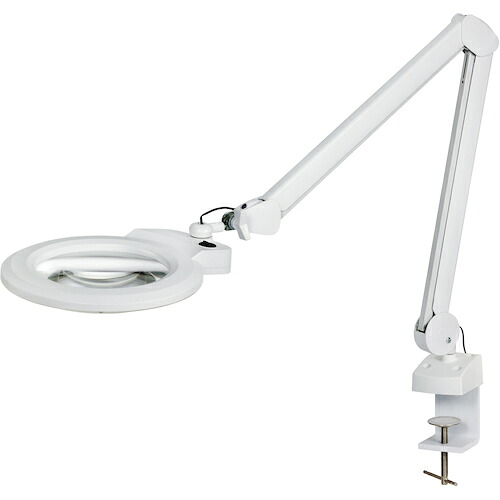 ホーザン（HOZAN） 照明装置虫眼鏡（クランプ打っ付け型） ＬＥＤ手ルーペ 倍率２．１２倍 【品番：L-679】