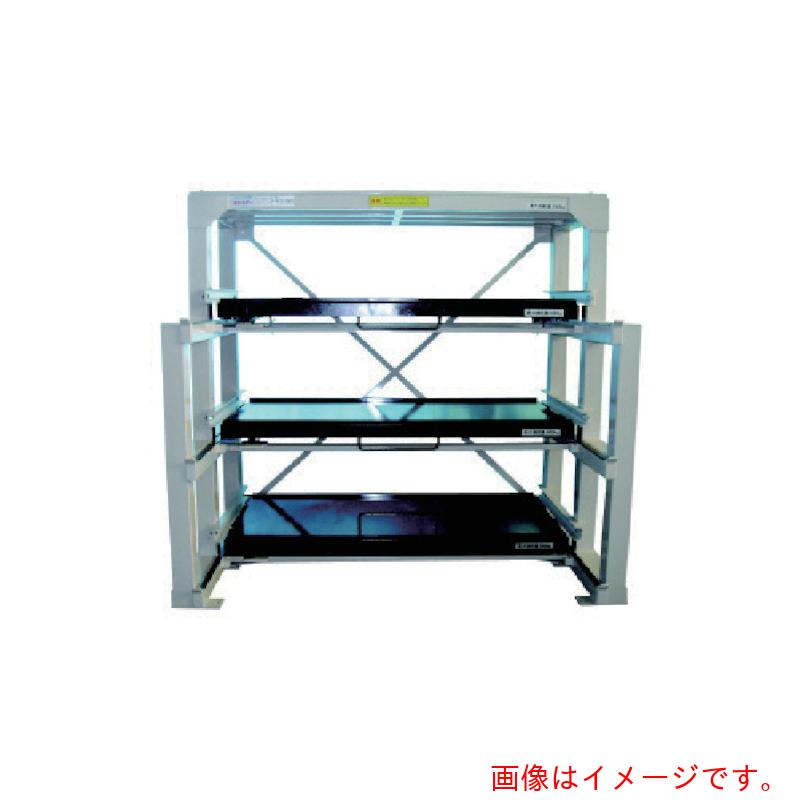 【別途送料あり】日向製作所（HYUGA）　フルスライド式収納棚　スライダ－ラック　Ｈ４Ｓ－１５００×８００×４５０Ｈ　【品番：H4S-1500】