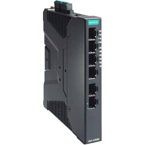 アイ・ビー・エス・ジャパン　ＭＯＸＡ　産業用フルギガビットスマートイーサネットスイッチ６ポート（ＲＪ－４５×６）　【品番：SDS-G3006】